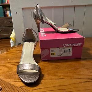 Brand new in box Madeline Marley Pewter heels
